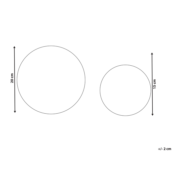 Beliani - BOLMEN - LED kerstdecoratie - Zwart - Papier