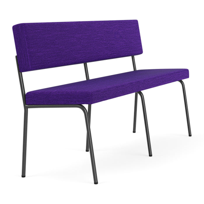 FÉST Monday 2-zits Eetkamerbank - Steelcut Quartet - Purple / Black