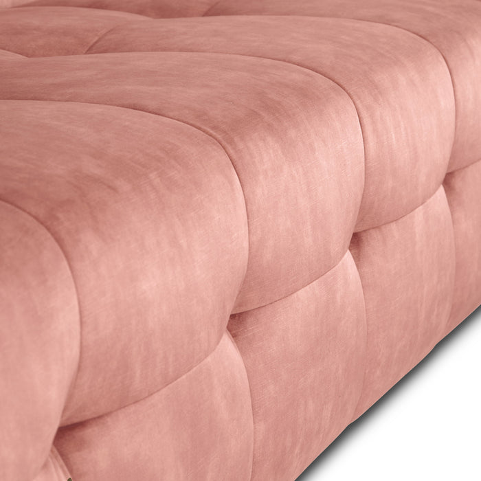 by fonQ Wies 4,5-zits Hoekbank Rechts - Fluweel - Oud Roze