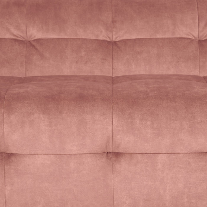 by fonQ Wies 3,5-zits Hoekbank Rechts - Fluweel - Oud Roze