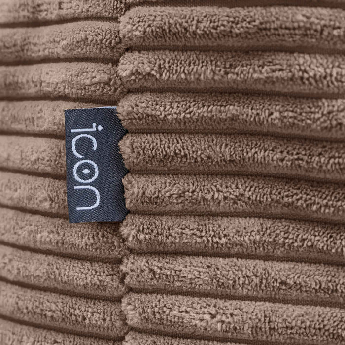 icon Milano XL Poef - Ribfluweel - Mocha