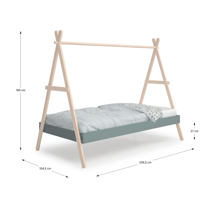 Calicosy - ELIOTT-bed - B209,4 cm - Wit