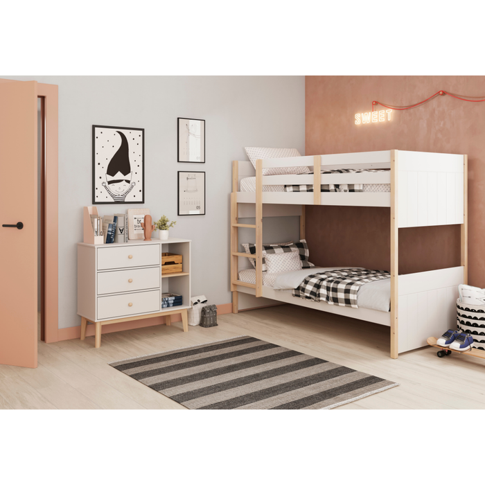 Calicosy - CLÉMENCE-bedden - B200 cm - Wit