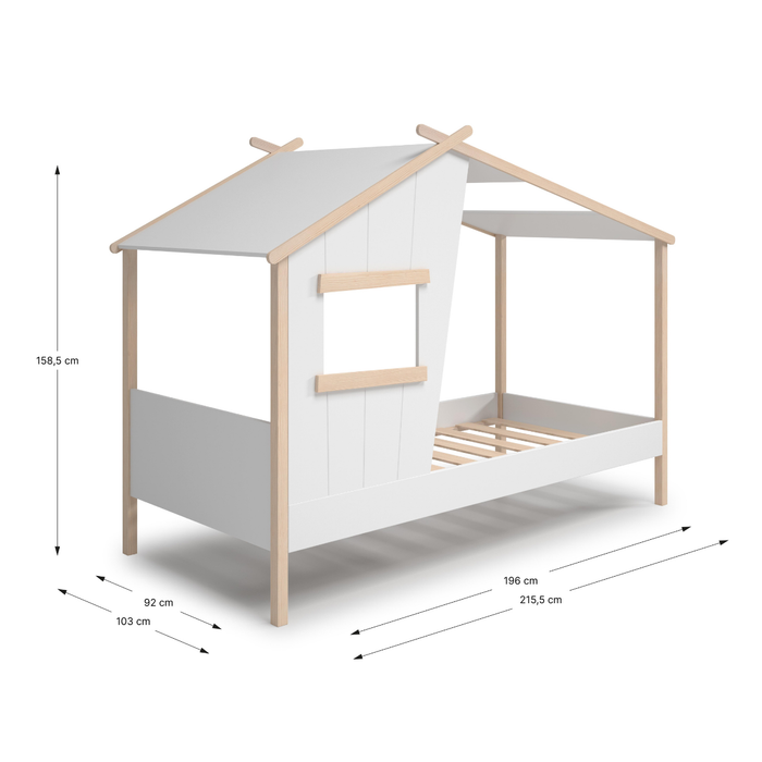 Calicosy - MARIA-bed - B215,4 cm - Wit