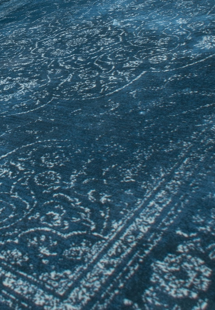 Dutchbone Rugged Vloerkleed 200 x 300 cm - Blauw