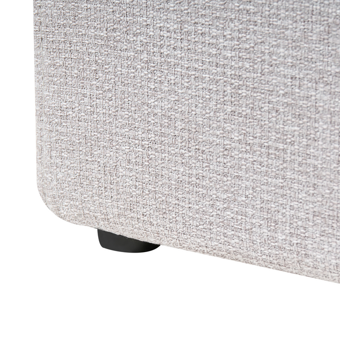 Beliani-DINAN-Tweepersoonsbed-Lichtgrijs-140 x 200 cm-Polyester