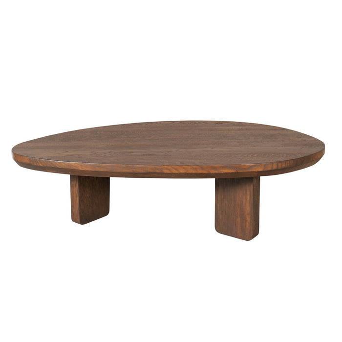 StarFurn - Salontafel Driehoekig Bruin Hout - 130x70x35cm - Zillah