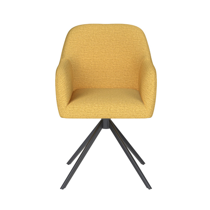 Puur Joanne draaistoel metaal - okergeel