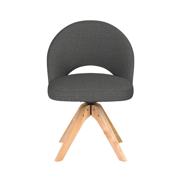 Puur Misty draaistoel hout - grijs