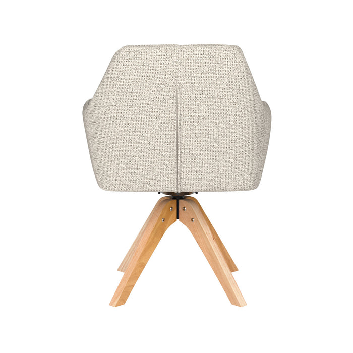 Puur Dannie draaistoel hout - off-white