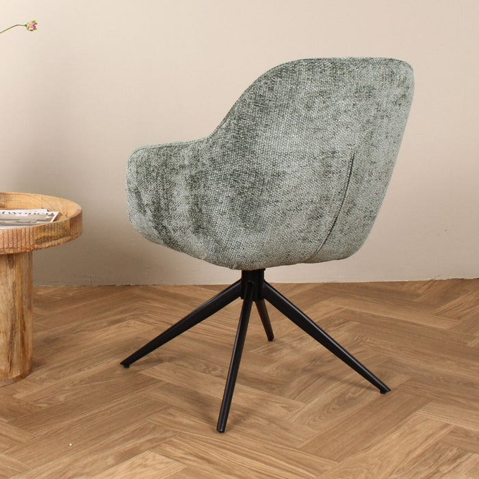 DS4U Joy draaibare eetkamerstoel - groen