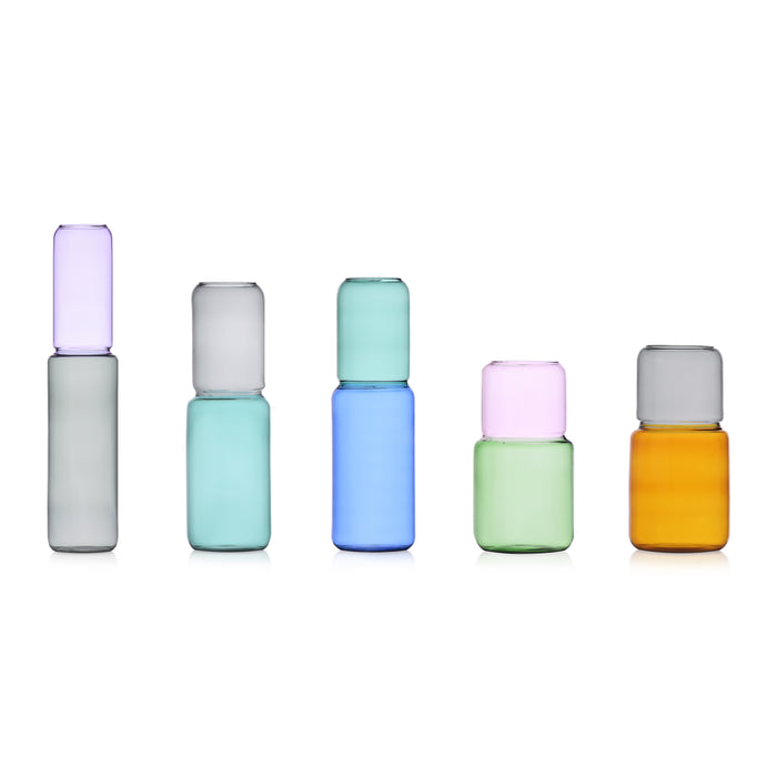 Ichendorf Milano Revolve Vaas H 25 cm - Roze / Groen