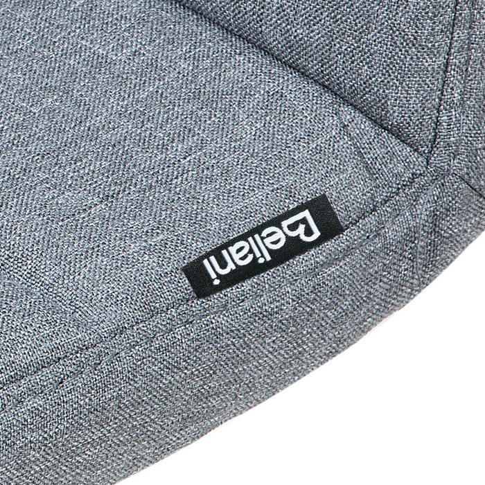 Beliani - MARION - Barkruk verstelbaar - Lichtgrijs - Polyester