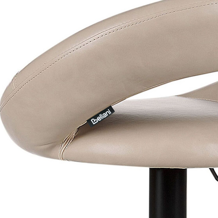 Beliani - PEORIA II - Barkruk set van 2 - Lichtbeige - Kunstleer