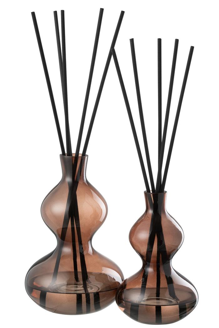 J-Line geurolie Li-ly land - glas - bruin - large