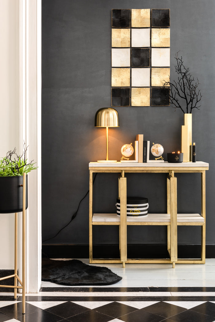 J-Line tapijt Schaap - nepbont - zwart