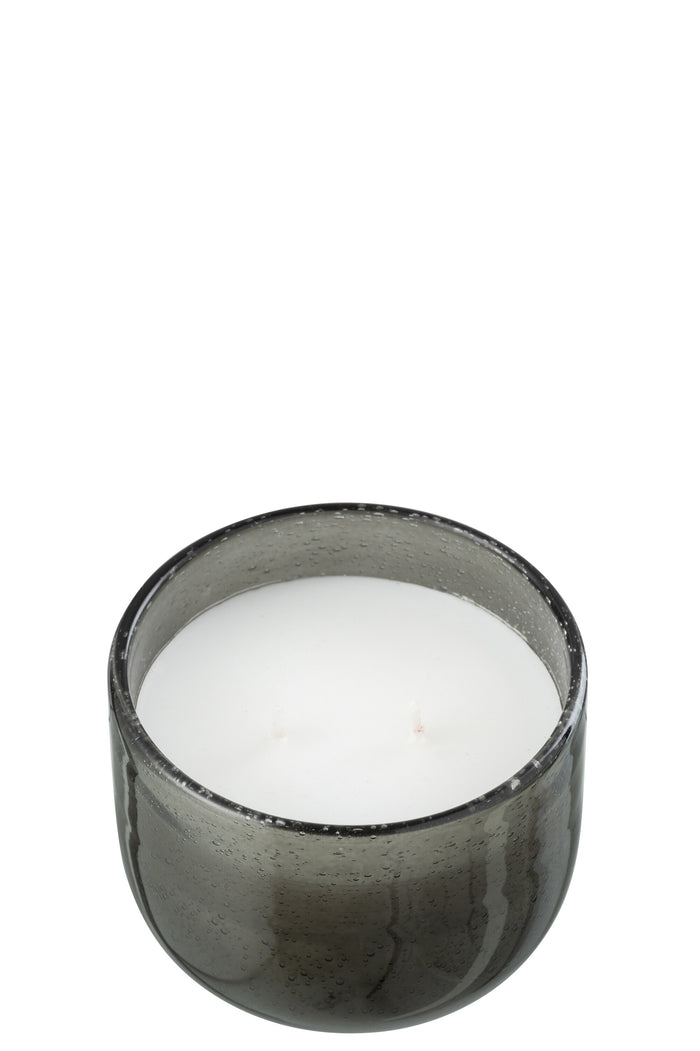 J-Line geurkaars Olive & Frank Incense - was - groen - small