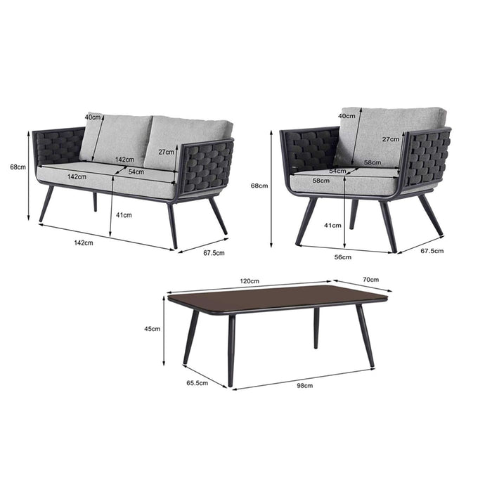 Kare Design Rimini tuinmeubilair - grijs