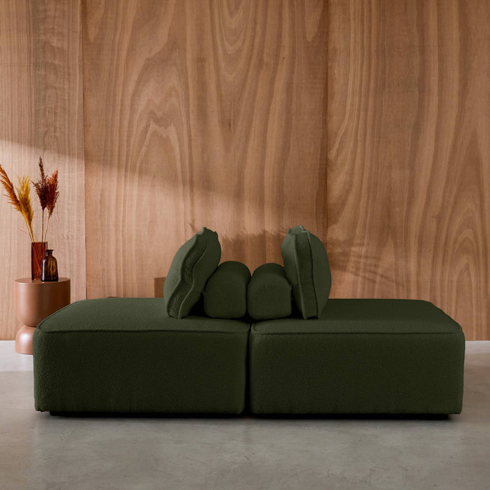 sweeek - Fauteuils boucléstof 1 zitplaats (set van 2)