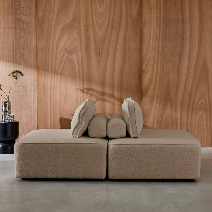 sweeek - Fauteuils boucléstof 1 zitplaats (set van 2)