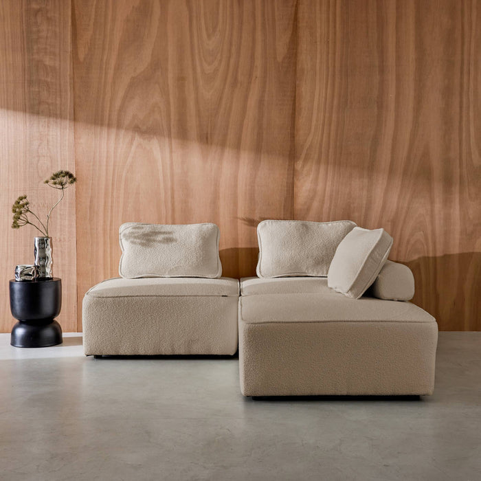 sweeek - Fauteuils boucléstof 1 zitplaats (set van 3)