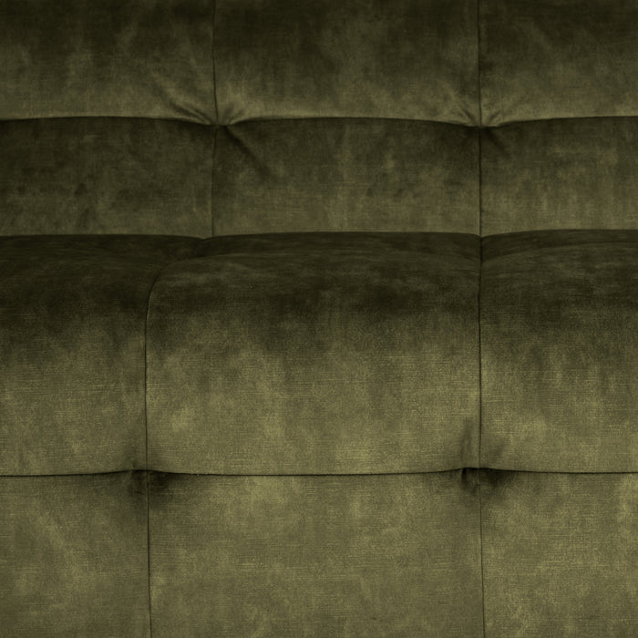 by fonQ Wies 3,5-zits Hoekbank Links - Fluweel - Army Green