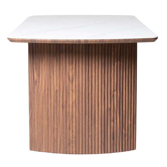 DÉJA Living - Eettafel Walnoot Keramisch - 200x90x75cm - Chela