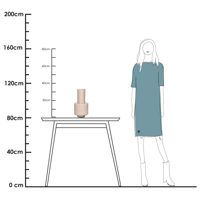 Vase The World Volta Elite ivory Ø19 x H36 cm