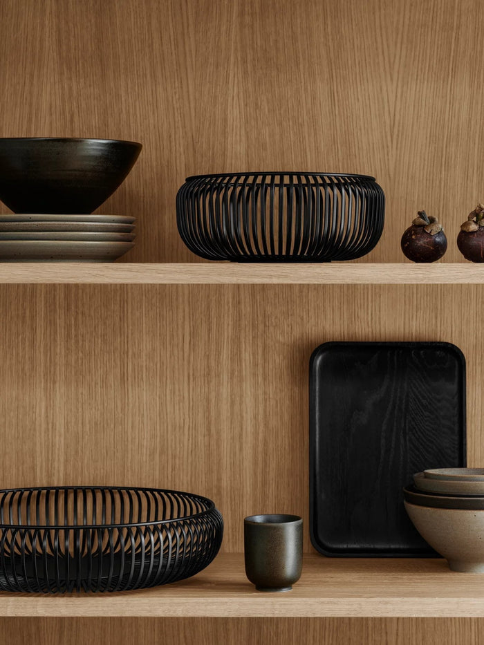 Lito Schaal Black Small | Zwart | Staal