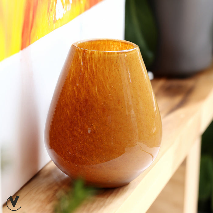 Vase The World Tasman Elite yellow Ø18 x H20 cm