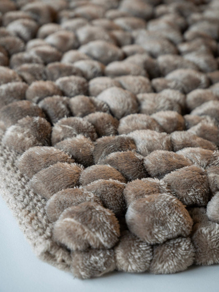 Onyx Badmat Almond | 70 x 120 cm | Bruin | Polyester | Katoen