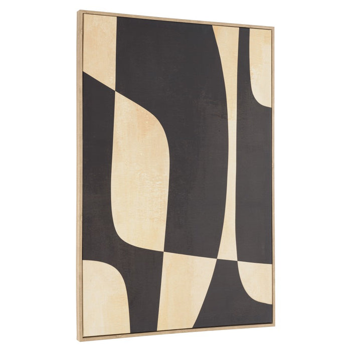 HOMER - Décoration murale 63x93cm imprimés abstraits, cadre naturel