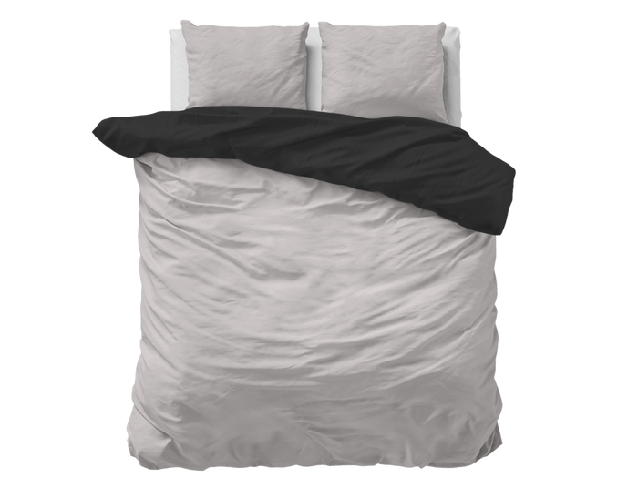 Superieur - Dekbedovertrek - Zwart; Grijs - Extra breed