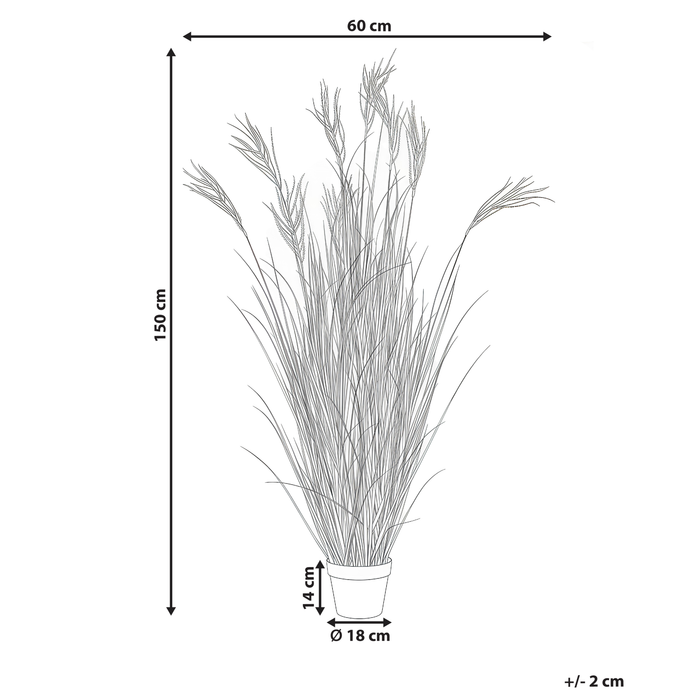 Beliani-CLAW FLOWER-Kunstplant-Groen|Bruin-150 cm-Synthetisch