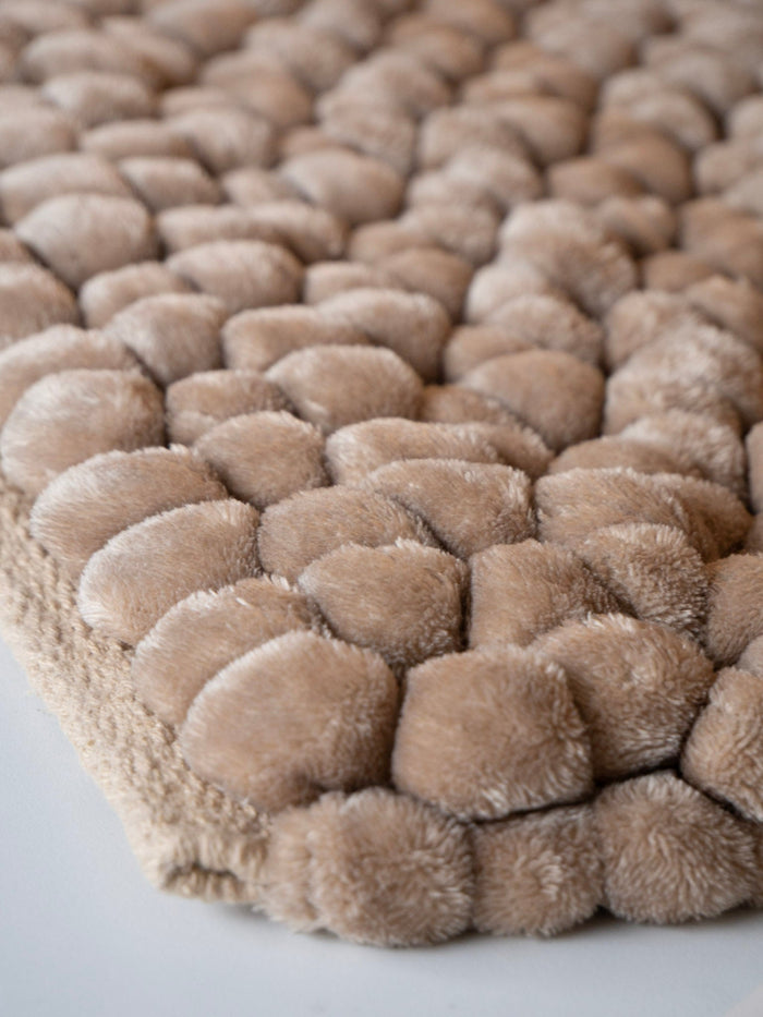 Onyx Badmat Sand | 60 x 100 cm | Beige | Polyester | Katoen