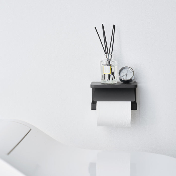 Yamazaki Tower Toiletrolhouder wandmontage - Zwart