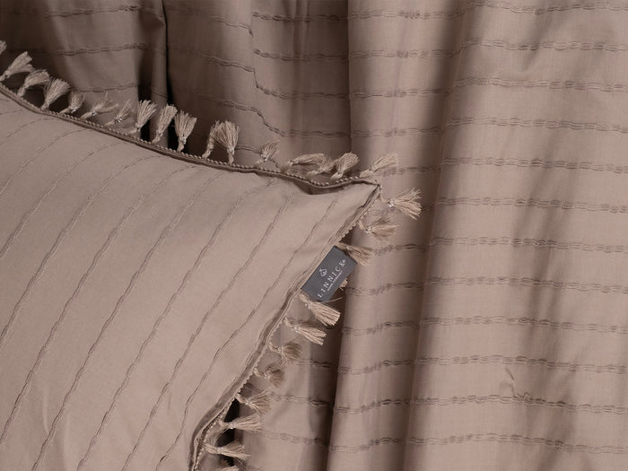 LINNICK Dekbedovertrek Katoen Renforcé Estina - sand