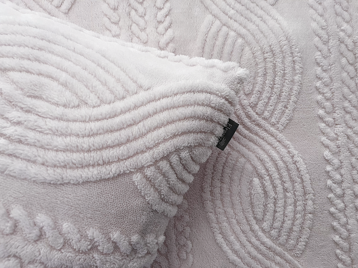 Eleganzzz Dekbedovertrek Jacquard Teddy Pluche - baby pink