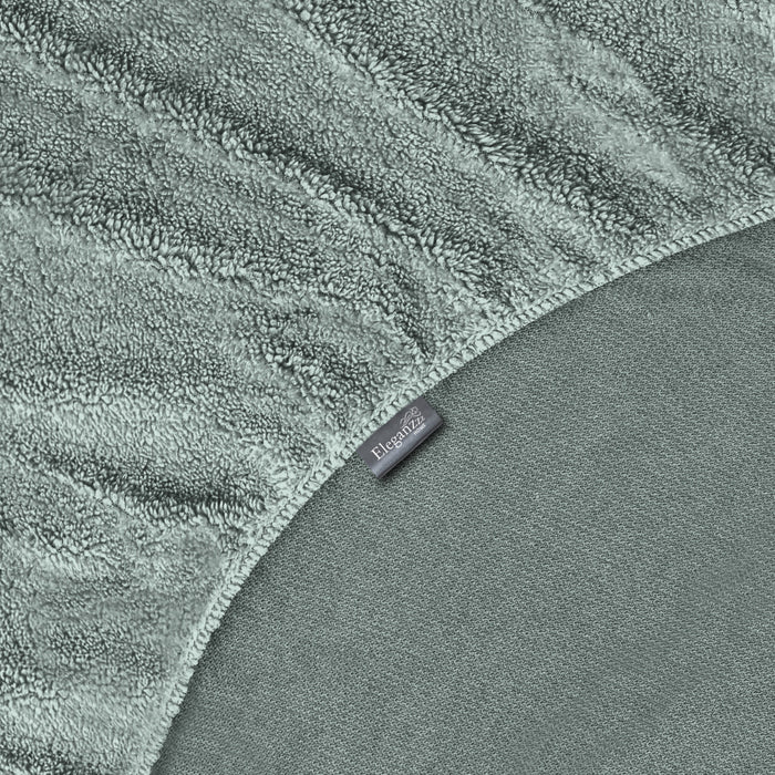 Eleganzzz Hoeslaken Teddy Pluche 35cm Hoekhoogte - jade