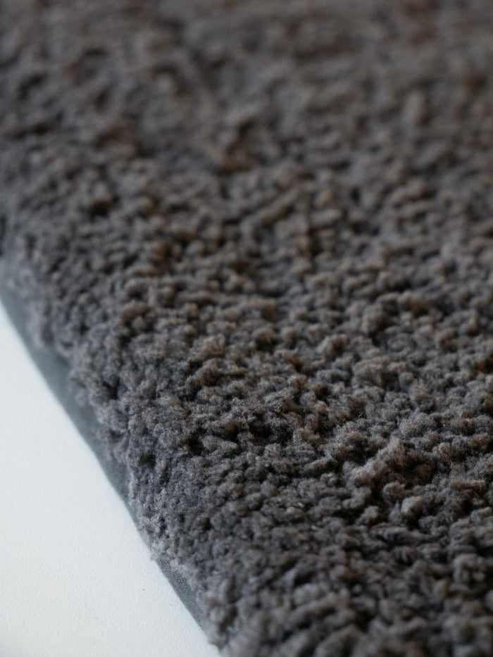 Atlas Badmat Caviar | 60 x 60 cm | Grijs | Polyester