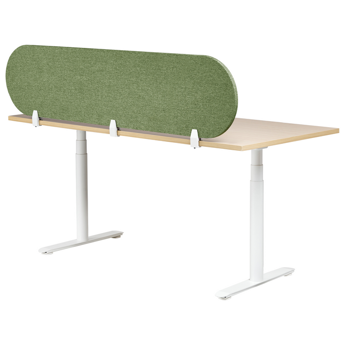 Beliani-SPARKY-Bureauscheidingswand-Groen-160 x 40 cm-Polyester