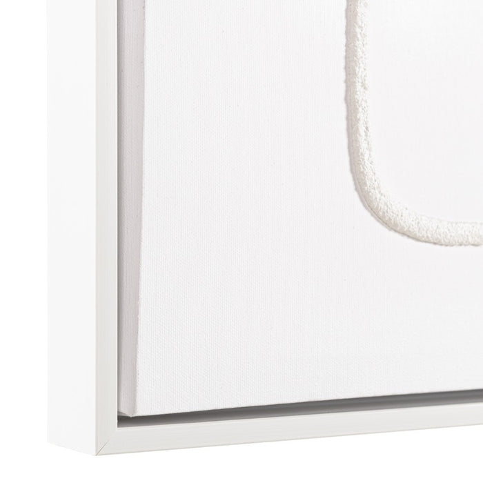 HOMER - Décoration murale 83x123cm lignes abstraites n°2, cadre blanc