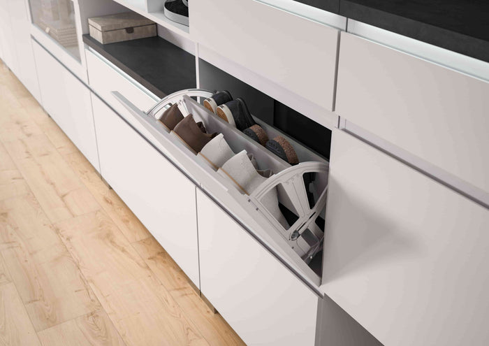 Furnilux Shoelove spiegel 1 plank 60x59cm wit, grijs