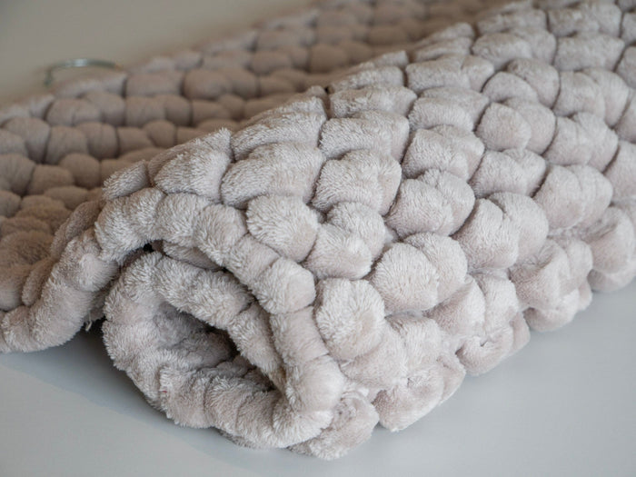 Onyx Badmat Greige | 60 x 100 cm | Beige | Grijs | Polyester | Katoen