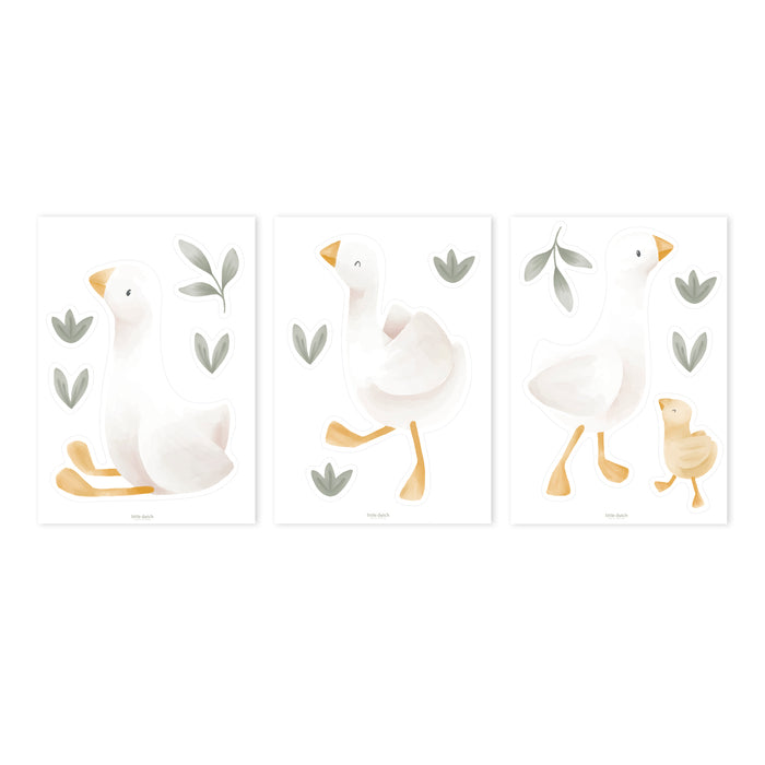 Little Dutch Little Goose Muurstickers - 29.7x21cm - Dieren en Ganzen
