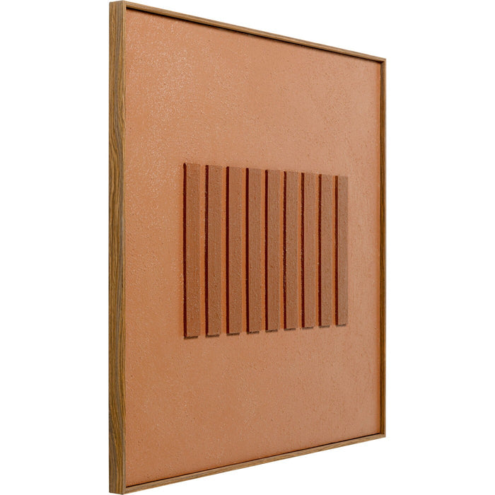 Schilderij Art Row 100x100cm bruin Kare Design