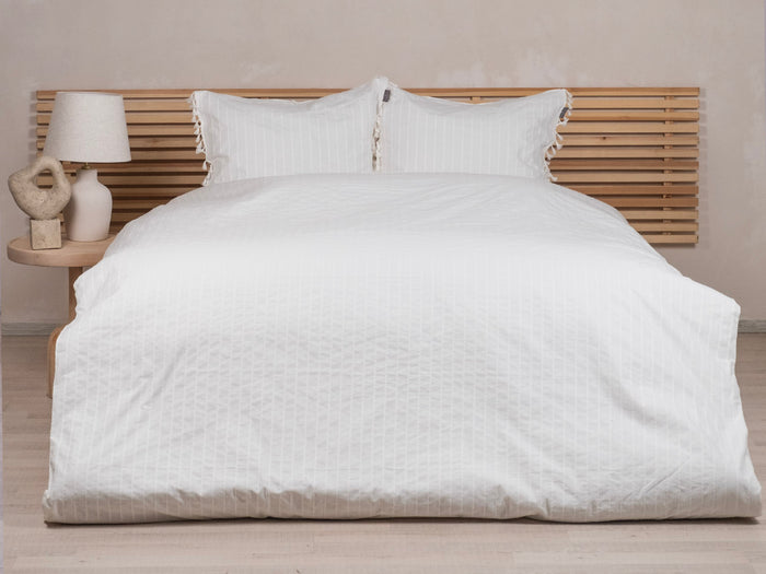 LINNICK Dekbedovertrek Katoen Renforcé Estina - off white