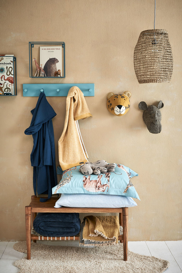 Badjas Kids Boys Denim | 110-116 cm | Blauw | Katoen