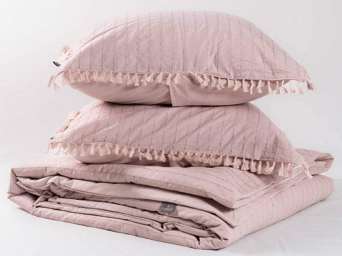 LINNICK Dekbedovertrek Katoen Renforcé Estina - light pink