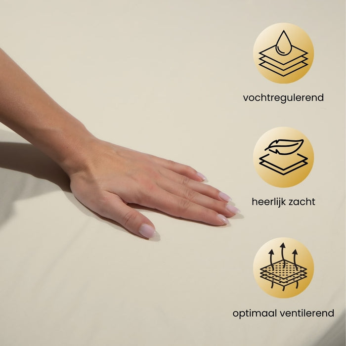 Superieur - Dekbedovertrek - Bruin; Creme - Eenpersoons